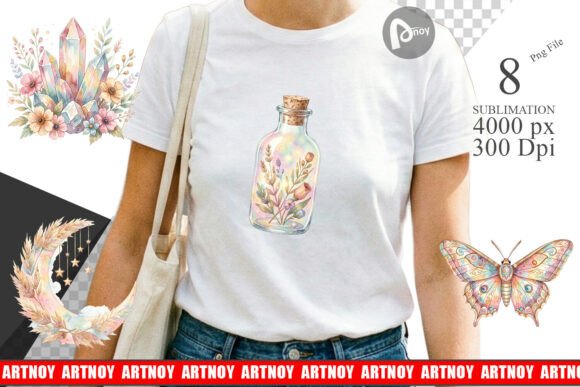 Download Boho Watercolor Celestial Sublimation - Sublimation Collection