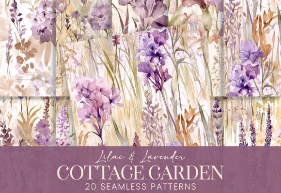 Download Lilac Lavender Purple Watercolor Florals - Premium Resources