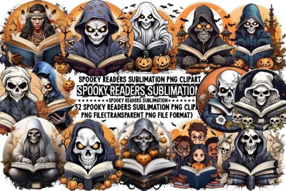 Download Spooky Readers Sublimation Bundle - Sublimation Collection