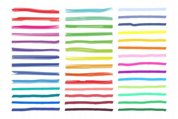 Download Marker Lines. Color Ink Pen Brush Stroke - Marker Collection