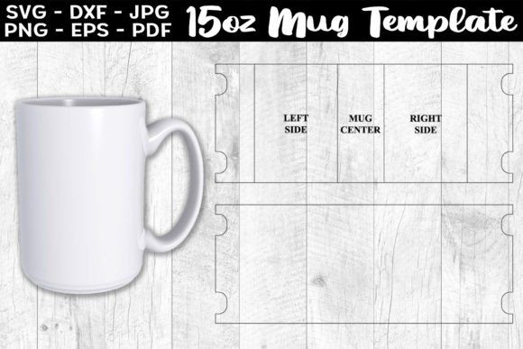 Download 15oz Mug Template Sublimation Full Wrap - Premium Bundle